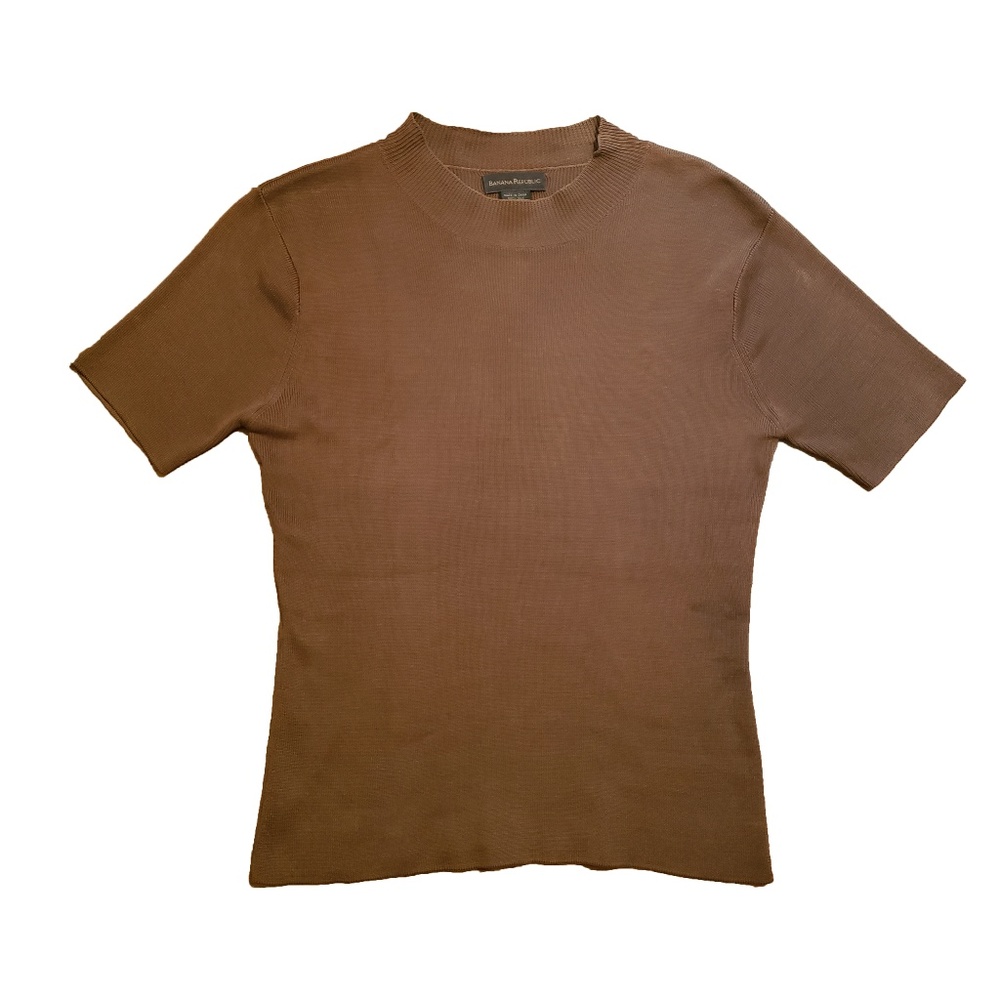 Banana Republic Golden Brown Silk Top